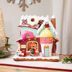 Northlight LED Lighted And Musical Christmas Village Bakery - 8.75" Multi