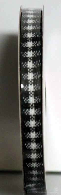 Celebrate It Christmas Black/White Plaid Ribbon -Northlight Shop 97580324481456 1