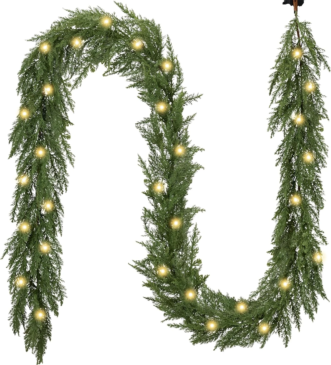 9FT Lighted Artificial Christmas Garland 8 9FT Lighted Artificial Christmas Garland - Image 6