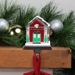 Northlight Welcome Christmas At Home House Stocking Holder - 4.5" Silver 11 Northlight Welcome Christmas At Home House Stocking Holder - 4.5" Silver -Northlight Shop 98568086814000 1