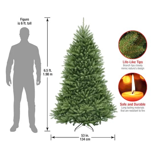 6.5ft. Unlit Dunhill® Fir Full Artificial Christmas Tree 9 6.5ft. Unlit Dunhill® Fir Full Artificial Christmas Tree - Image 7