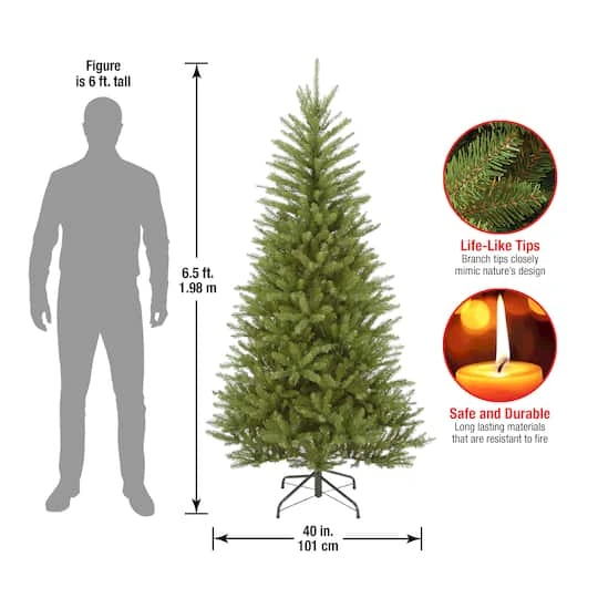 6.5 Ft. Unlit Dunhill® Fir Slim Artificial Christmas Tree 8 6.5 Ft. Unlit Dunhill® Fir Slim Artificial Christmas Tree - Image 6