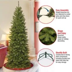 7 Ft. Unlit North Valley Spruce Pencil Artificial Christmas Tree -Northlight Shop D040116S 15