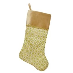 Northlight 20.5" Gold Glitter Star Christmas Stocking 10 Northlight 20.5" Gold Glitter Star Christmas Stocking -Northlight Shop D046443S 11