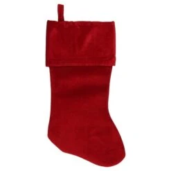 Northlight 19" Traditional Velvet Christmas Stocking, Red -Northlight Shop D046559S 12