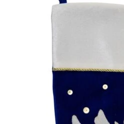 Northlight 20.5" Royal Blue Velvet Dove Christmas Stocking 11 Northlight 20.5" Royal Blue Velvet Dove Christmas Stocking -Northlight Shop D046696S 13