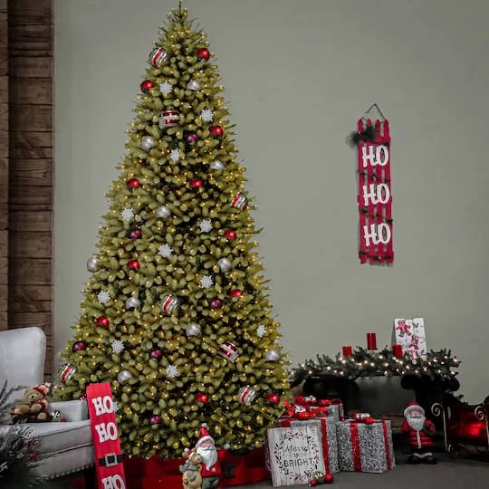 10 Ft. Pre-Lit Feel Real® Downswept Douglas Full Artificial Christmas Tree, Clear Lights 8 10 Ft. Pre-Lit Feel Real® Downswept Douglas Full Artificial Christmas Tree, Clear Lights - Image 6