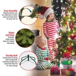 10 Ft. Pre-Lit Feel Real® Downswept Douglas Full Artificial Christmas Tree, Clear Lights 17 10 Ft. Pre-Lit Feel Real® Downswept Douglas Full Artificial Christmas Tree, Clear Lights -Northlight Shop D048014S 17