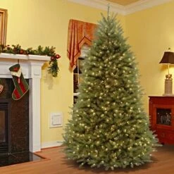 7ft. Pre-Lit Dunhill® PowerConnect™ Fir Artificial Christmas Tree, Dual Color® LED Lights -Northlight Shop D205054S 12
