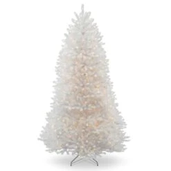 7ft. Prelit Dunhill® White Fir Artificial Christmas Tree, Clear Lights -Northlight Shop D205065S 16
