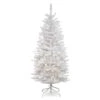 4.5ft. Pre-Lit Kingswood® White Fir Pencil Artificial Christmas Tree, Clear Lights -Northlight Shop D205089S 1