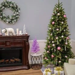 7ft. Pre-Lit Feel Real® Downswept Douglas® Fir Artificial Christmas Tree, 300 Dual Color® LED Lights 13 7ft. Pre-Lit Feel Real® Downswept Douglas® Fir Artificial Christmas Tree, 300 Dual Color® LED Lights -Northlight Shop D205116S 14