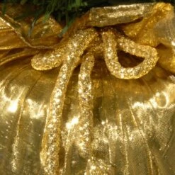 24" Pre-Lit Majestic Fir Tree In Gold Cloth Bag, Clear Lights -Northlight Shop D206330S 14