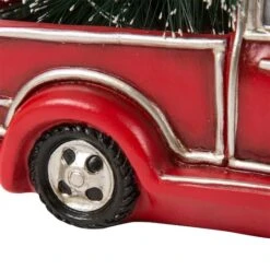 Glitzhome® LED Lighted Red Truck Christmas Table Décor -Northlight Shop D210696S 3