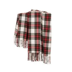 Glitzhome® Red Plaid Woven Throw -Northlight Shop D210752S 5