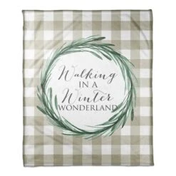 Walking In A Winter Wonderland Throw Blanket