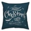 Merry Christmas & Happy New Year Throw Pillow