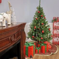 6ft. Pre-Lit Kincaid Spruce Artificial Christmas Tree, Multicolor Lights -Northlight Shop D228364S 14