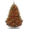 7.5ft. Pre-Lit Natural Fraser Medium Fir Artificial Christmas Tree, Multicolor Lights 1 7.5ft. Pre-Lit Natural Fraser Medium Fir Artificial Christmas Tree, Multicolor Lights -Northlight Shop D228377S 1