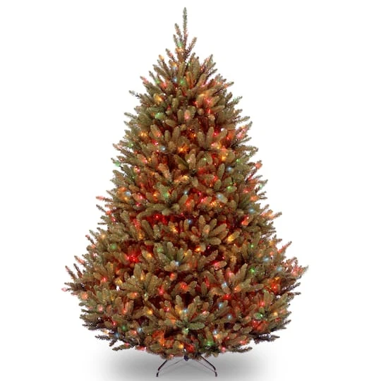 7.5ft. Pre-Lit Natural Fraser Medium Fir Artificial Christmas Tree, Multicolor Lights 3 7.5ft. Pre-Lit Natural Fraser Medium Fir Artificial Christmas Tree, Multicolor Lights