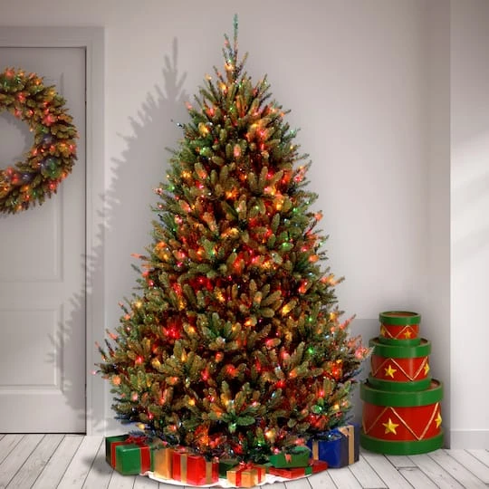 7.5ft. Pre-Lit Natural Fraser Medium Fir Artificial Christmas Tree, Multicolor Lights 5 7.5ft. Pre-Lit Natural Fraser Medium Fir Artificial Christmas Tree, Multicolor Lights - Image 3