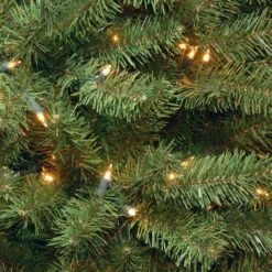 6.5ft. Pre-Lit North Valley® Spruce Artificial Christmas Tree, Clear Lights -Northlight Shop D228397S 13