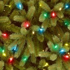 6.5ft. Pre-Lit Feel Real® Jersey Fraser Fir Artificial Christmas Tree, Multicolor Lights -Northlight Shop D228474S 13