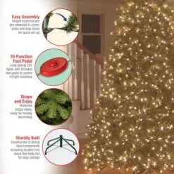 6.5ft. Pre-Lit Jersey Fraser Fir Artificial Christmas Tree, Dual Color® LED Lights 16 6.5ft. Pre-Lit Jersey Fraser Fir Artificial Christmas Tree, Dual Color® LED Lights -Northlight Shop D228479S 17