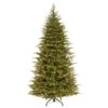 7.5ft. Pre-Lit Feel-Real® Nordic Spruce® Slim Artificial Christmas Tree, Clear Lights -Northlight Shop D228512S 1