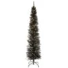 6ft. Pre-Lit Black Tinsel Artificial Christmas Tree -Northlight Shop D228569S 1