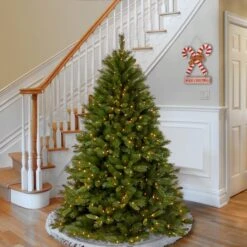 6.5ft. Pre-Lit Winchester Pine Artificial Christmas Tree, Clear Lights -Northlight Shop D228588S 2