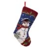 Glitzhome® 19" Snowman Hooked Stocking 1 Glitzhome® 19" Snowman Hooked Stocking -Northlight Shop D231659S 1