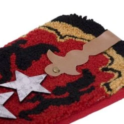 Glitzhome® 19" Red Boot Hooked Stocking -Northlight Shop D231664S 4