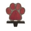 Glitzhome® 6.3" Red & Brown Paw Stocking Holder 1 Glitzhome® 6.3" Red & Brown Paw Stocking Holder -Northlight Shop D231673S 1