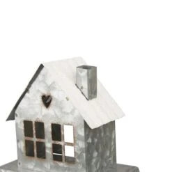 Glitzhome® 6" Galvanized House Stocking Holder 14 Glitzhome® 6" Galvanized House Stocking Holder -Northlight Shop D231677S 5