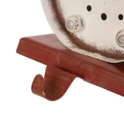 Glitzhome® 7.5" Marquee LED Snowman Stocking Holder -Northlight Shop D231689S 6