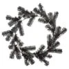 24" Unlit Pine Work Wreath Black -Northlight Shop D233920S 1