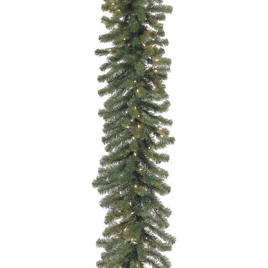 9ft. Pre-Lit Deluxe Windsor Pine Garland 3 9ft. Pre-Lit Deluxe Windsor Pine Garland