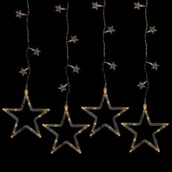 Northlight 100ct. Clear LED Star Silhouette Window Curtain Lights 7 Northlight 100ct. Clear LED Star Silhouette Window Curtain Lights -Northlight Shop D237027S 2