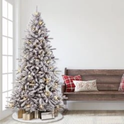 7.5ft. Pre-Lit Bennington Fir Artificial Christmas Tree, Clear Lights 17 7.5ft. Pre-Lit Bennington Fir Artificial Christmas Tree, Clear Lights -Northlight Shop D248231S 25