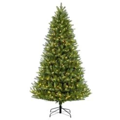 6.5ft. Pre-Lit Glacier Fir Artificial Christmas Tree, Clear Lights 11 6.5ft. Pre-Lit Glacier Fir Artificial Christmas Tree, Clear Lights -Northlight Shop D248280S 1 1