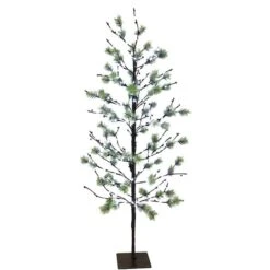 5ft. Pre-Lit Twig Tree, White LED Twinkle Lights 7 5ft. Pre-Lit Twig Tree, White LED Twinkle Lights -Northlight Shop D248282S 1 1