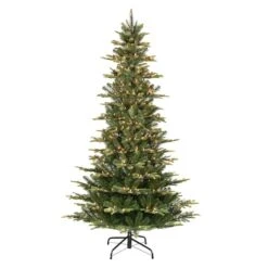 7.5ft. Pre-Lit Slim Aspen Fir Artificial Christmas Tree, Clear Lights 14 7.5ft. Pre-Lit Slim Aspen Fir Artificial Christmas Tree, Clear Lights -Northlight Shop D248380S 20 1