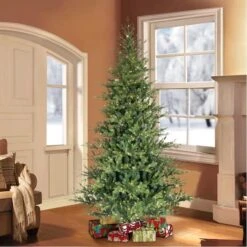 7.5ft. Pre-Lit Alberta Spruce Artificial Christmas Tree, Warm White LED Lights -Northlight Shop D248385S 2