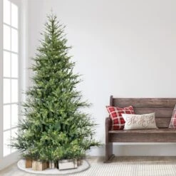 7.5ft. Pre-Lit Alberta Spruce Artificial Christmas Tree, Warm White LED Lights -Northlight Shop D248385S 25