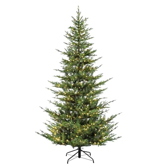 7.5ft. Pre-Lit Natural Fir Artificial Christmas Tree, Clear Lights 4 7.5ft. Pre-Lit Natural Fir Artificial Christmas Tree, Clear Lights - Image 2