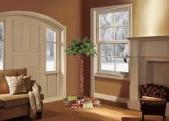 4ft. Pre-Lit Artificial Palm Tree, Clear Lights -Northlight Shop D248468S 6