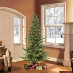 6.5ft. Pre-Lit Natural Fir Artificial Christmas Tree, Clear Lights 17 6.5ft. Pre-Lit Natural Fir Artificial Christmas Tree, Clear Lights -Northlight Shop D248498S 2