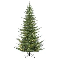 6.5ft. Pre-Lit Natural Fir Artificial Christmas Tree, Clear Lights