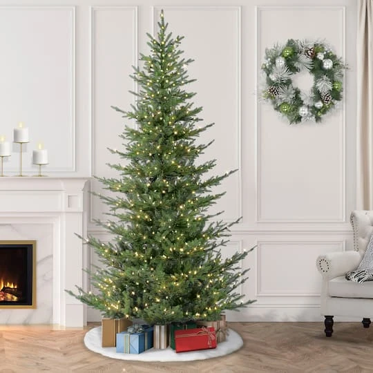 6.5ft. Pre-Lit Natural Fir Artificial Christmas Tree, Clear Lights 9 6.5ft. Pre-Lit Natural Fir Artificial Christmas Tree, Clear Lights - Image 7
